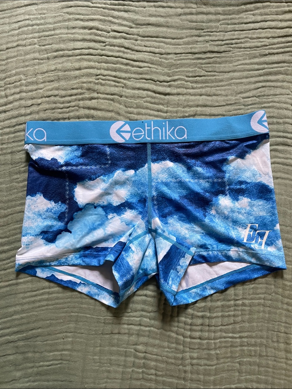 Ethika Blue Cloud Wave Boxer Briefs